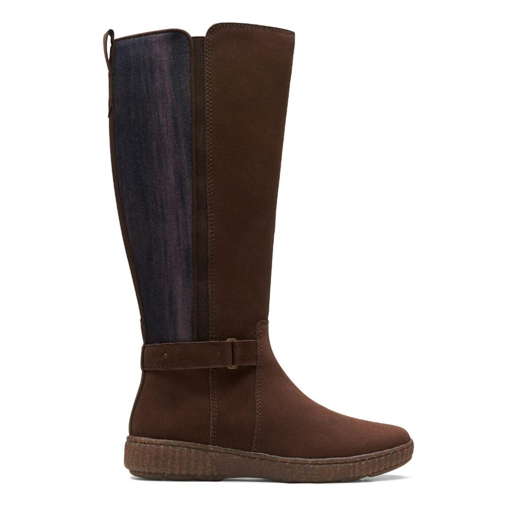 NWT Clarks Caroline Style Dark Brown Suede 6.5 B (M)